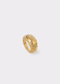 Anillo grueso incrustaciones