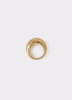 Anillo grueso incrustaciones