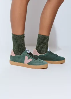 Bamba verde piel colaboración con Victoria