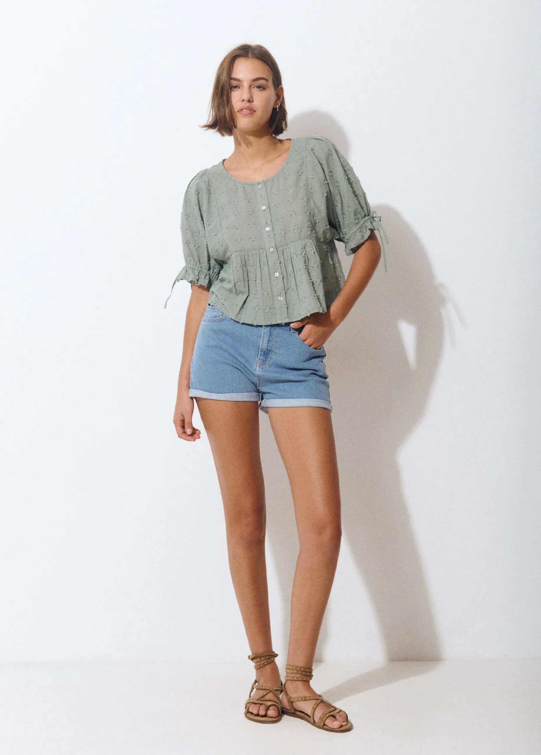 Blusa manga corta