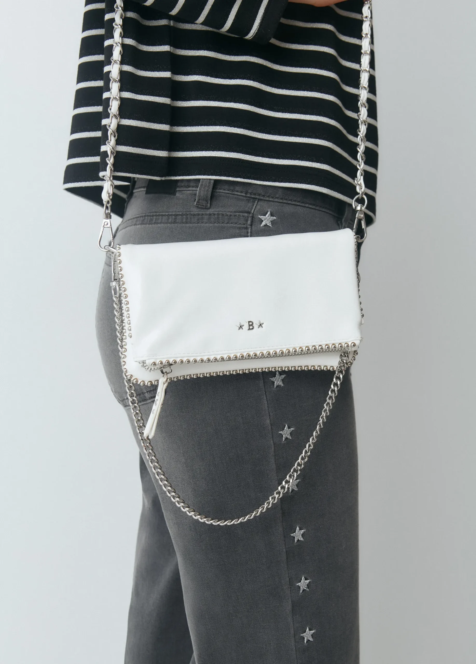 Bolso mini solapa bolitas