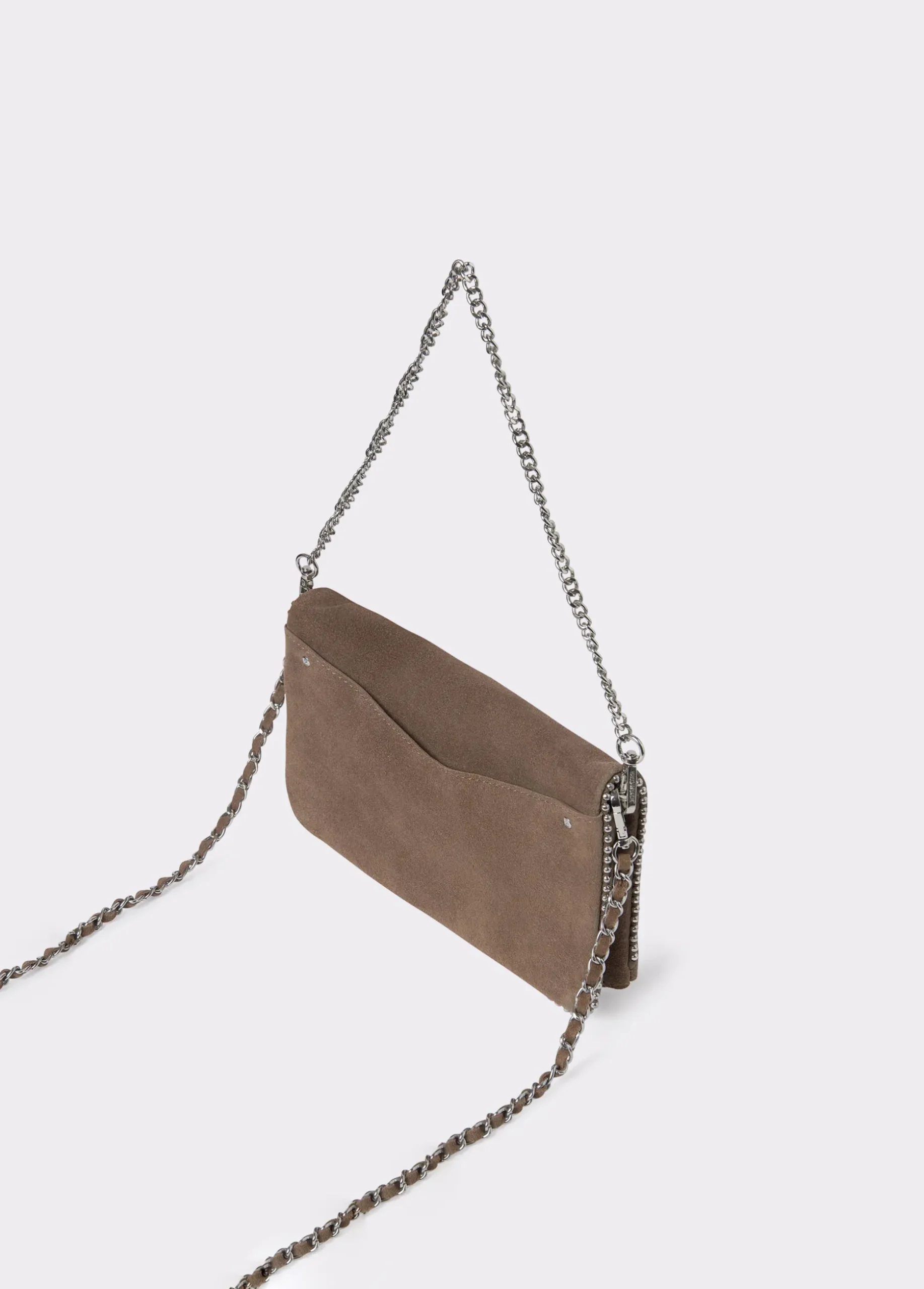 Bolso piel solapa bolitas