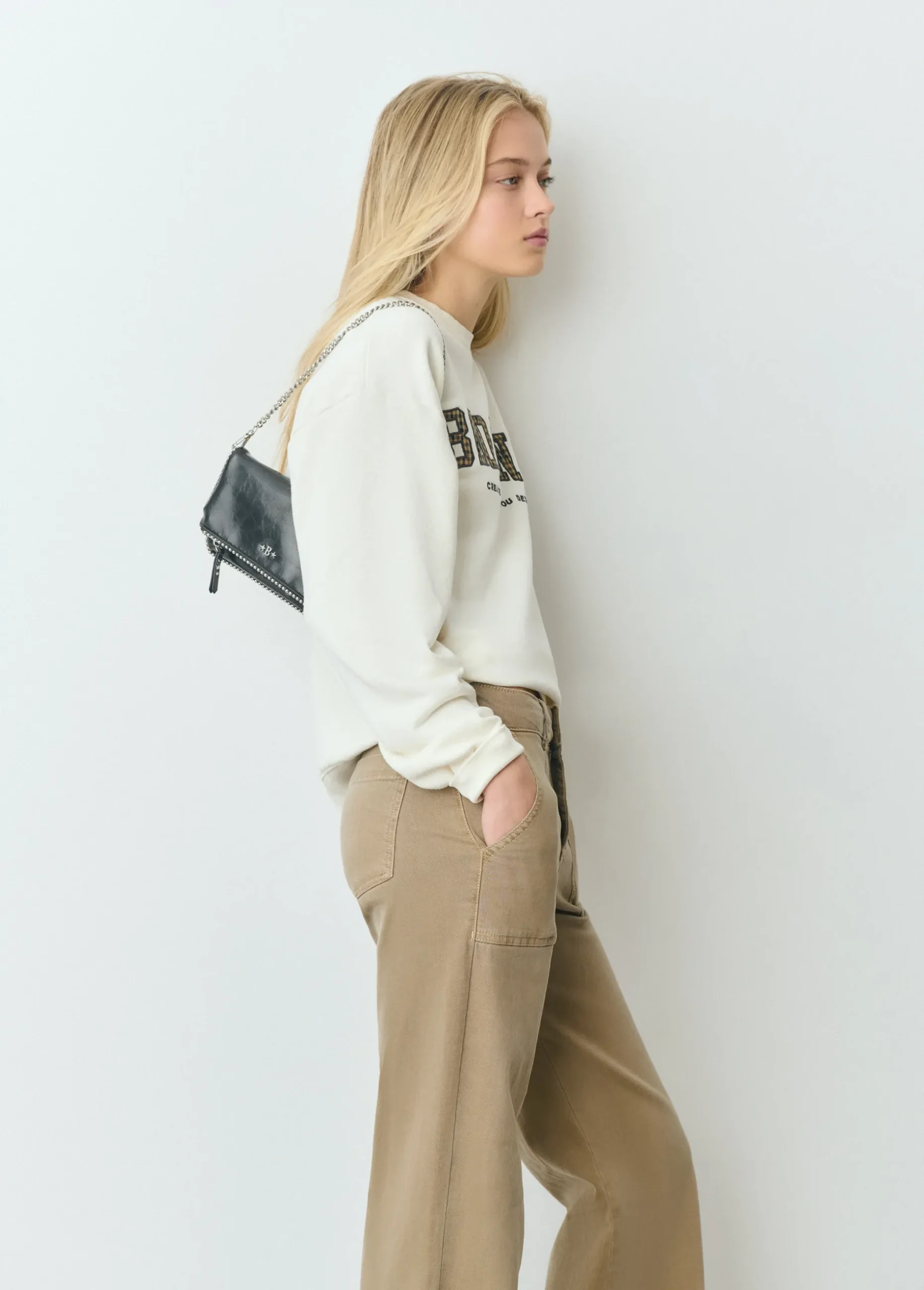 Bolso solapa mini bolitas