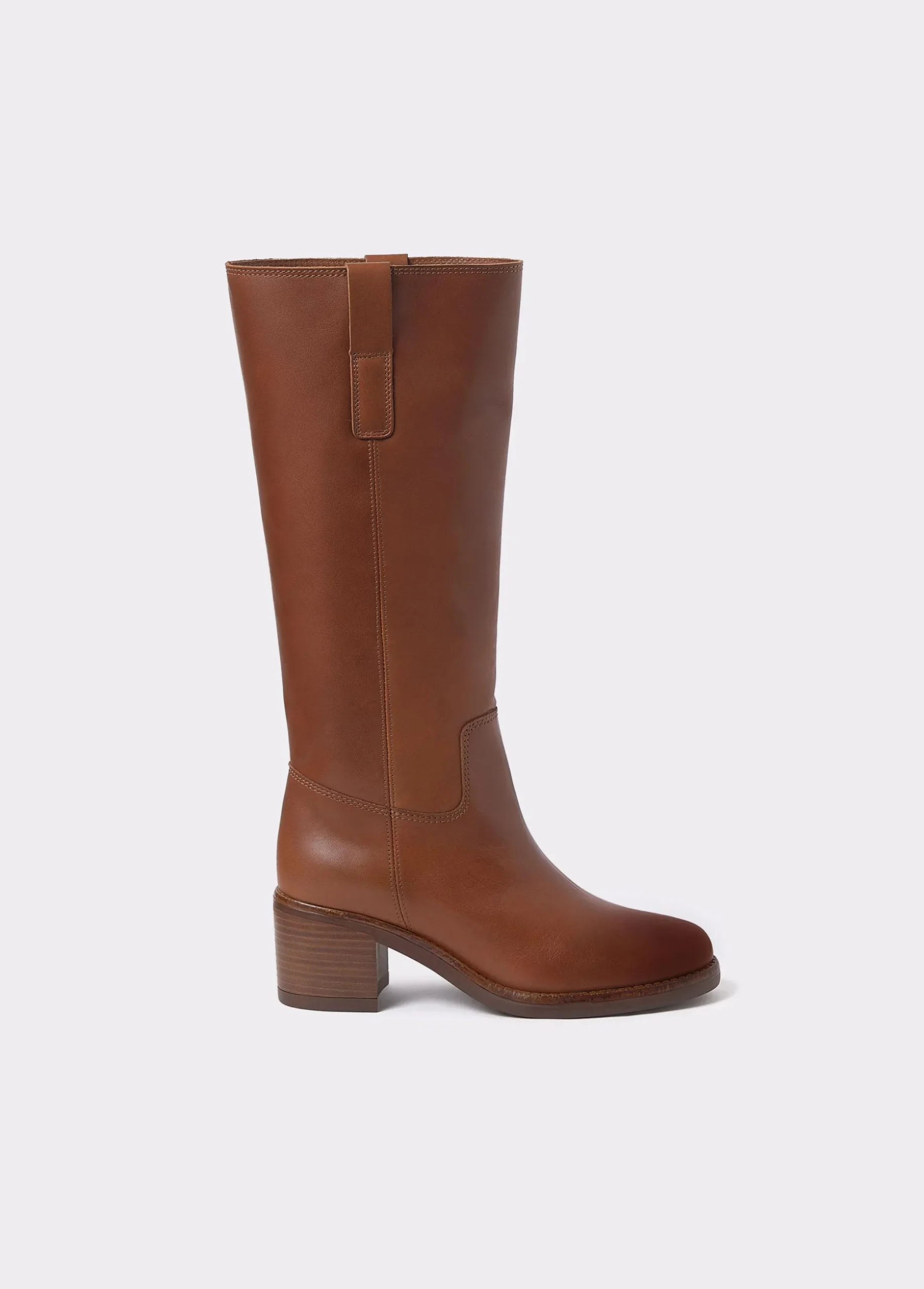 Bota gaucha piel tacón