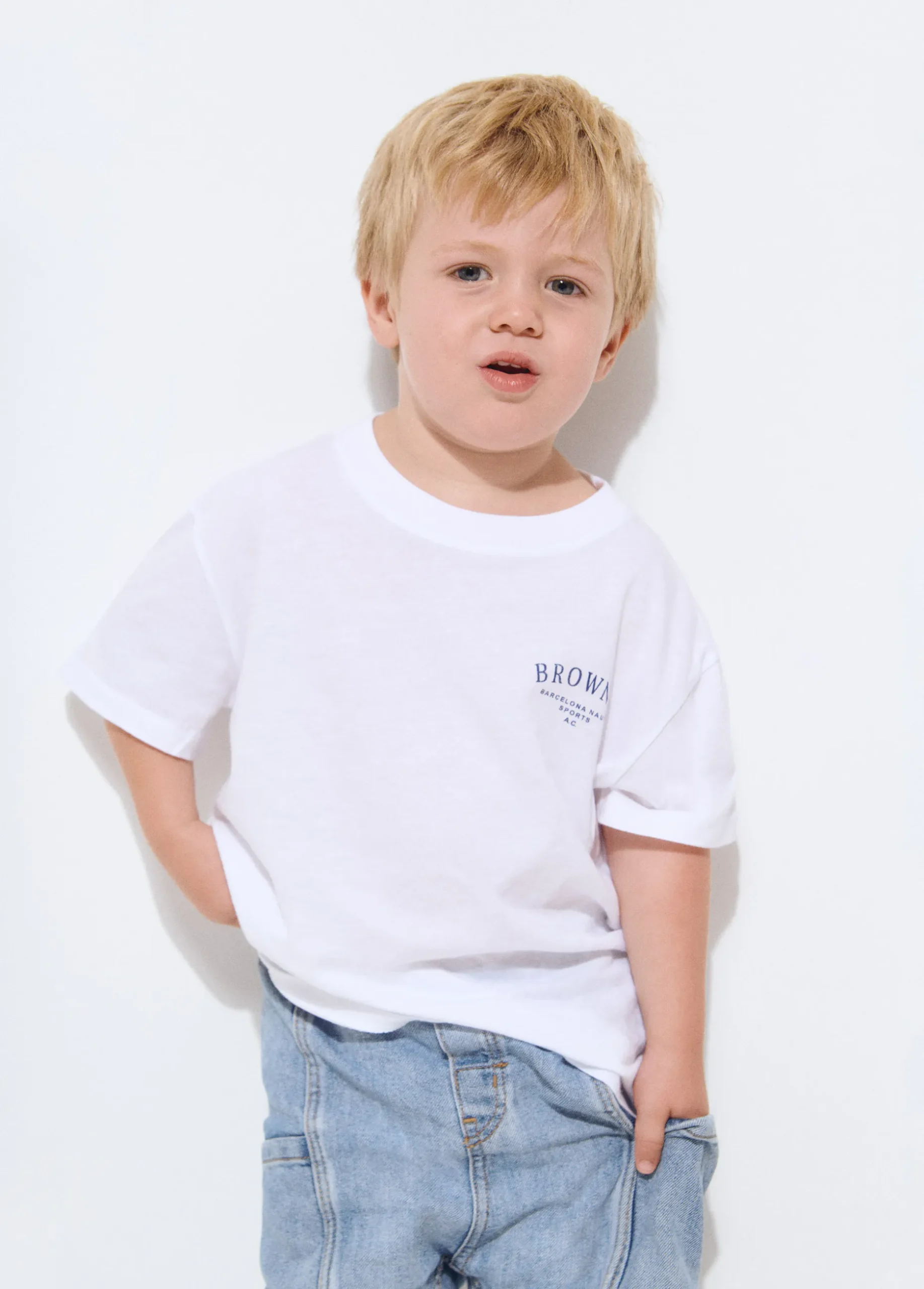 Camiseta algodón bordada kids
