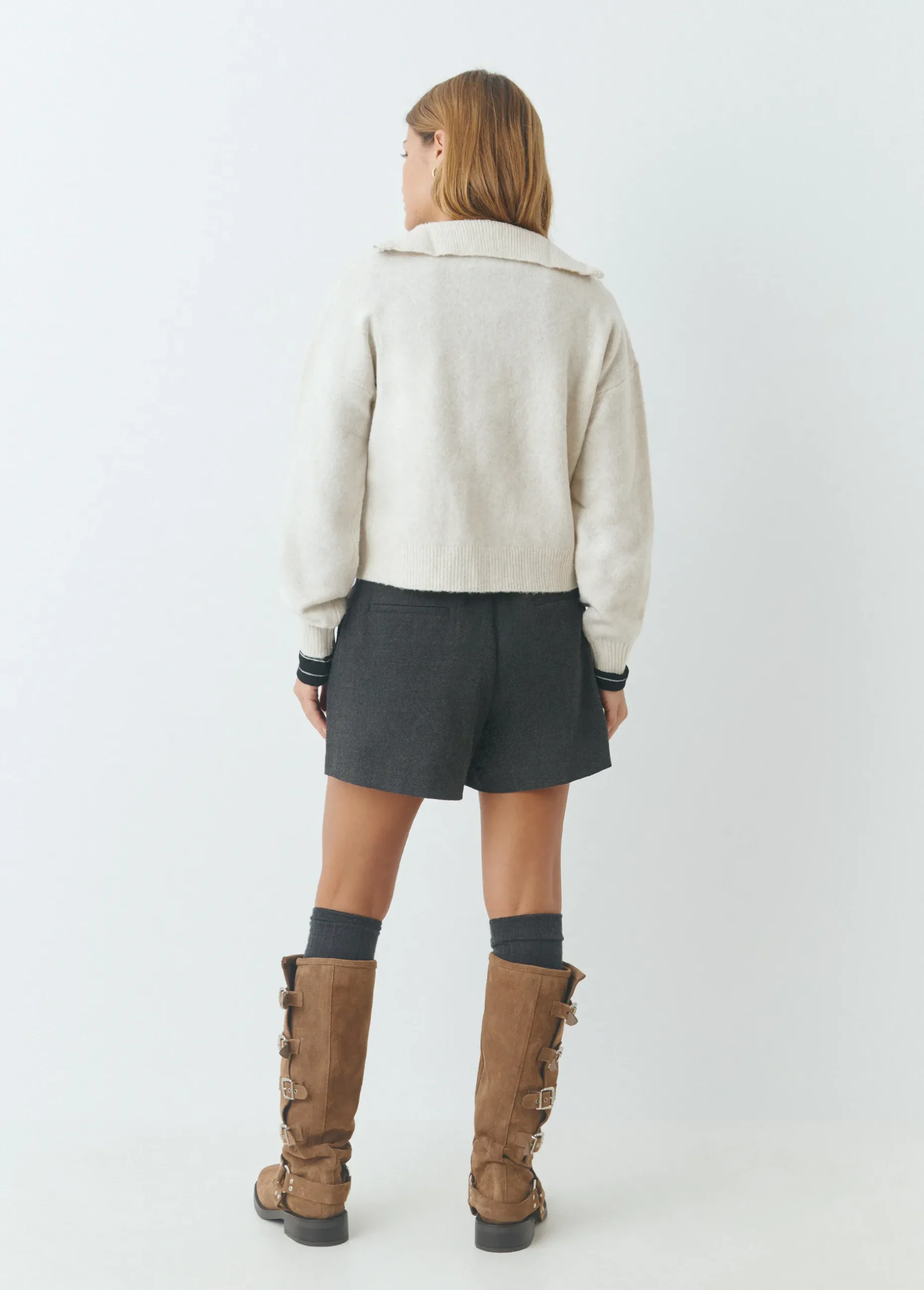 Cardigan cremallera