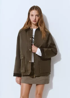 Chaqueta encerada con chaleco borrego extraíble