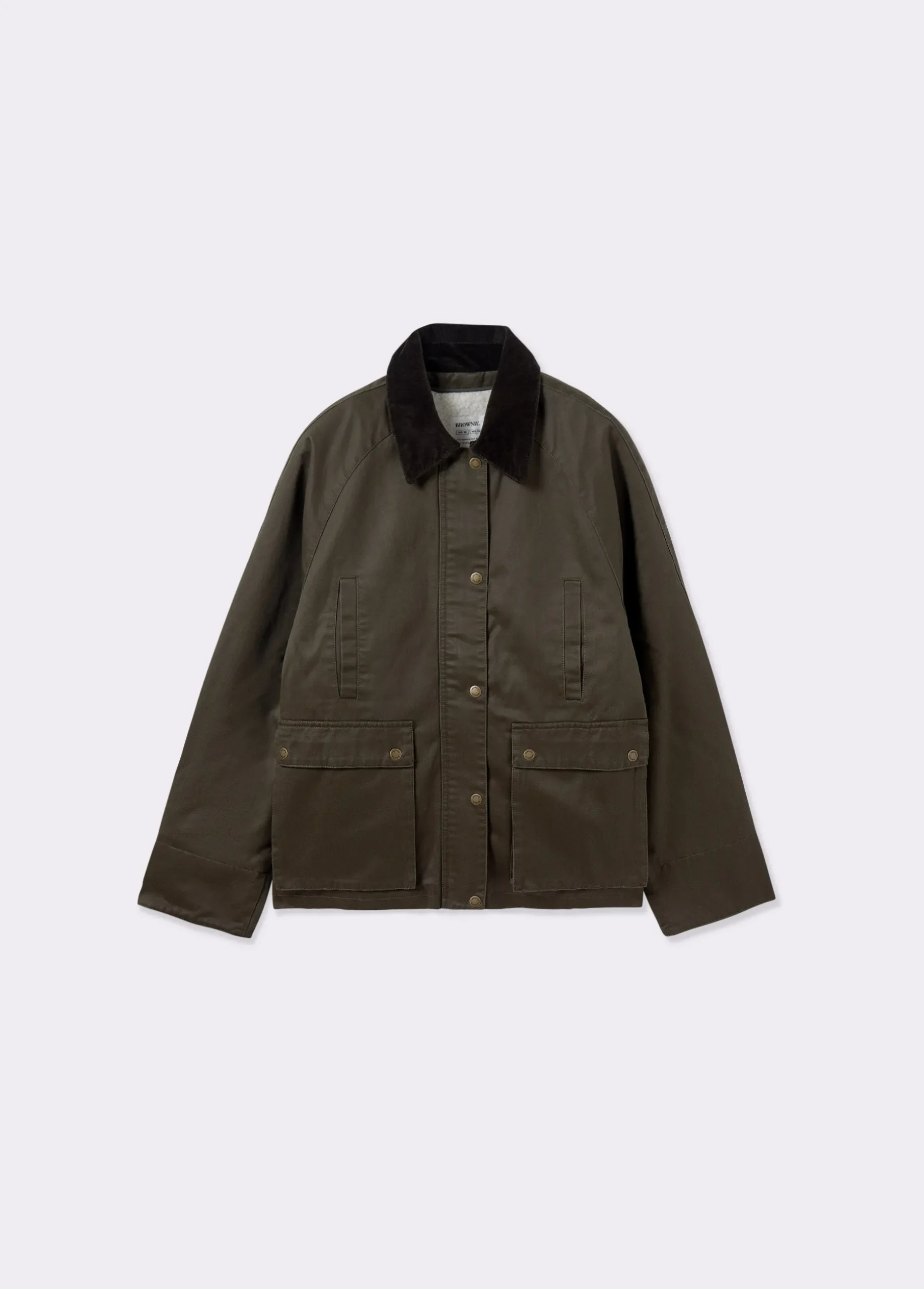 Chaqueta encerada con chaleco borrego extraíble