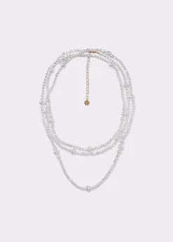 Collar múltiple perlas