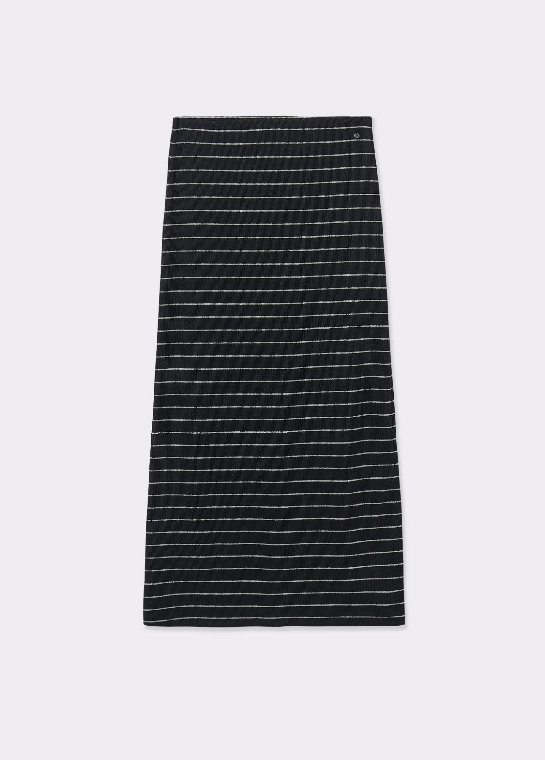 Falda midi raya lurex