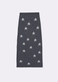 Falda punto estrellas