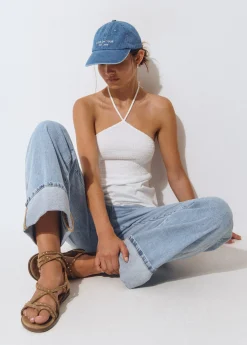 Gorra algodón bordada