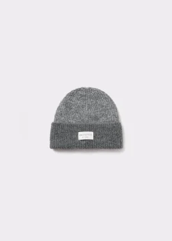 Gorro bicolor canalé lurex