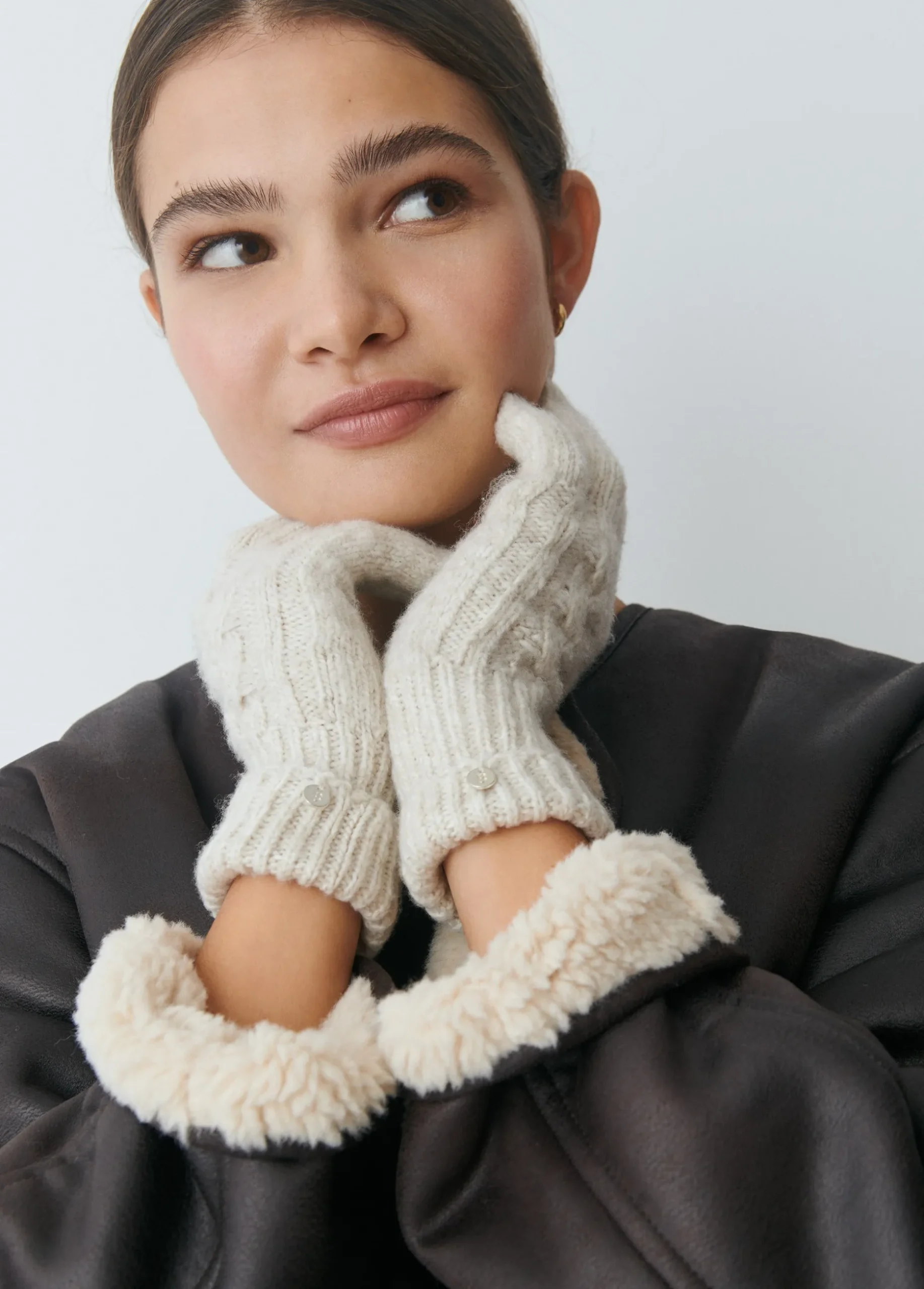 Guantes trenza