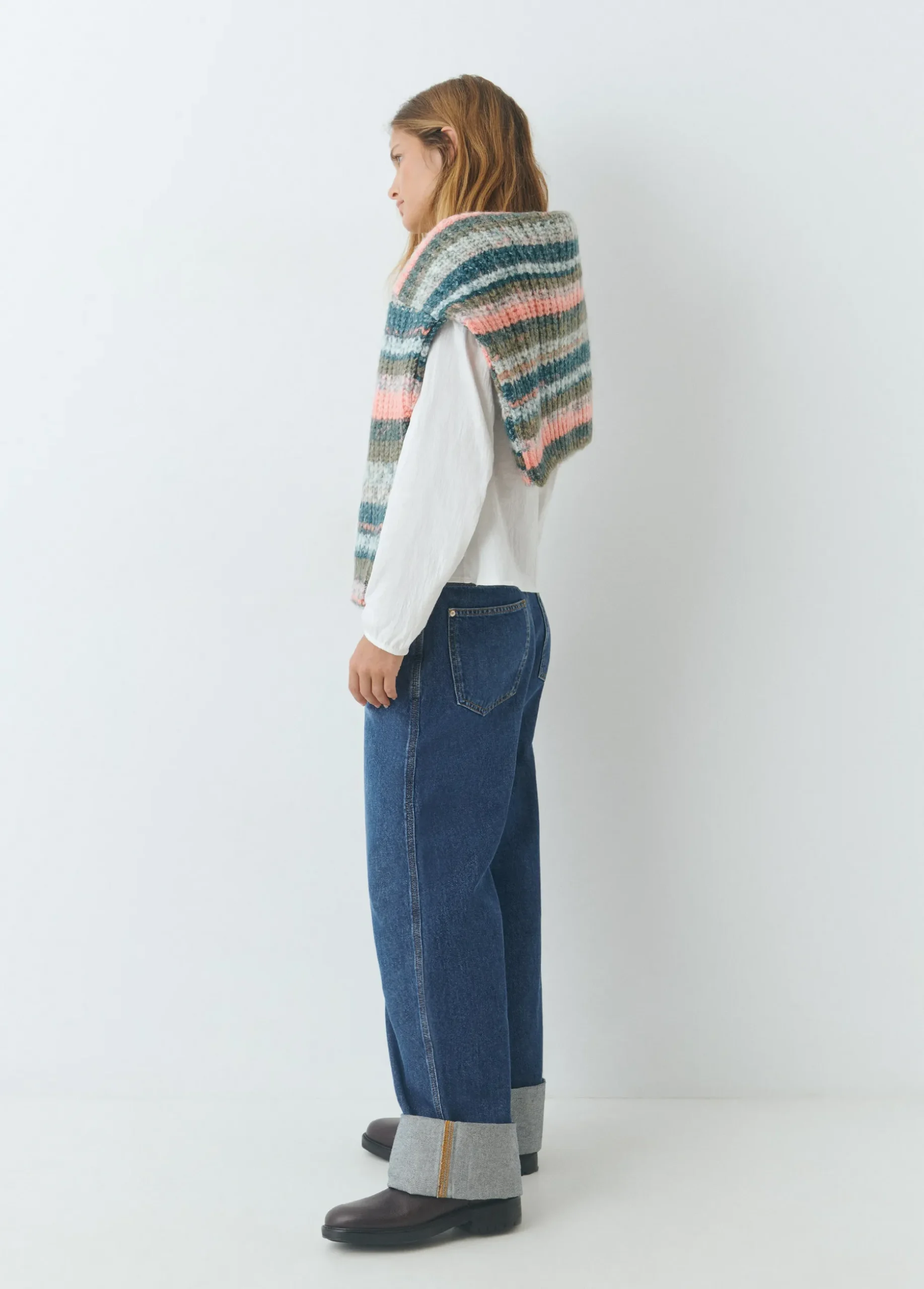 Jeans bajo vuelta