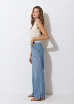 Jeans culotte aperturas