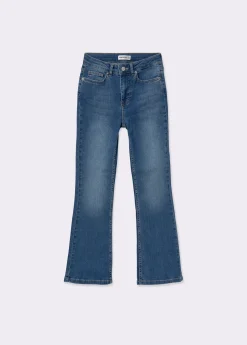 Jeans flare cropped