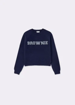 Jersey brownie bordado