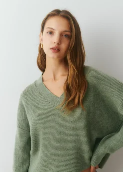 Jersey cuello pico básico
