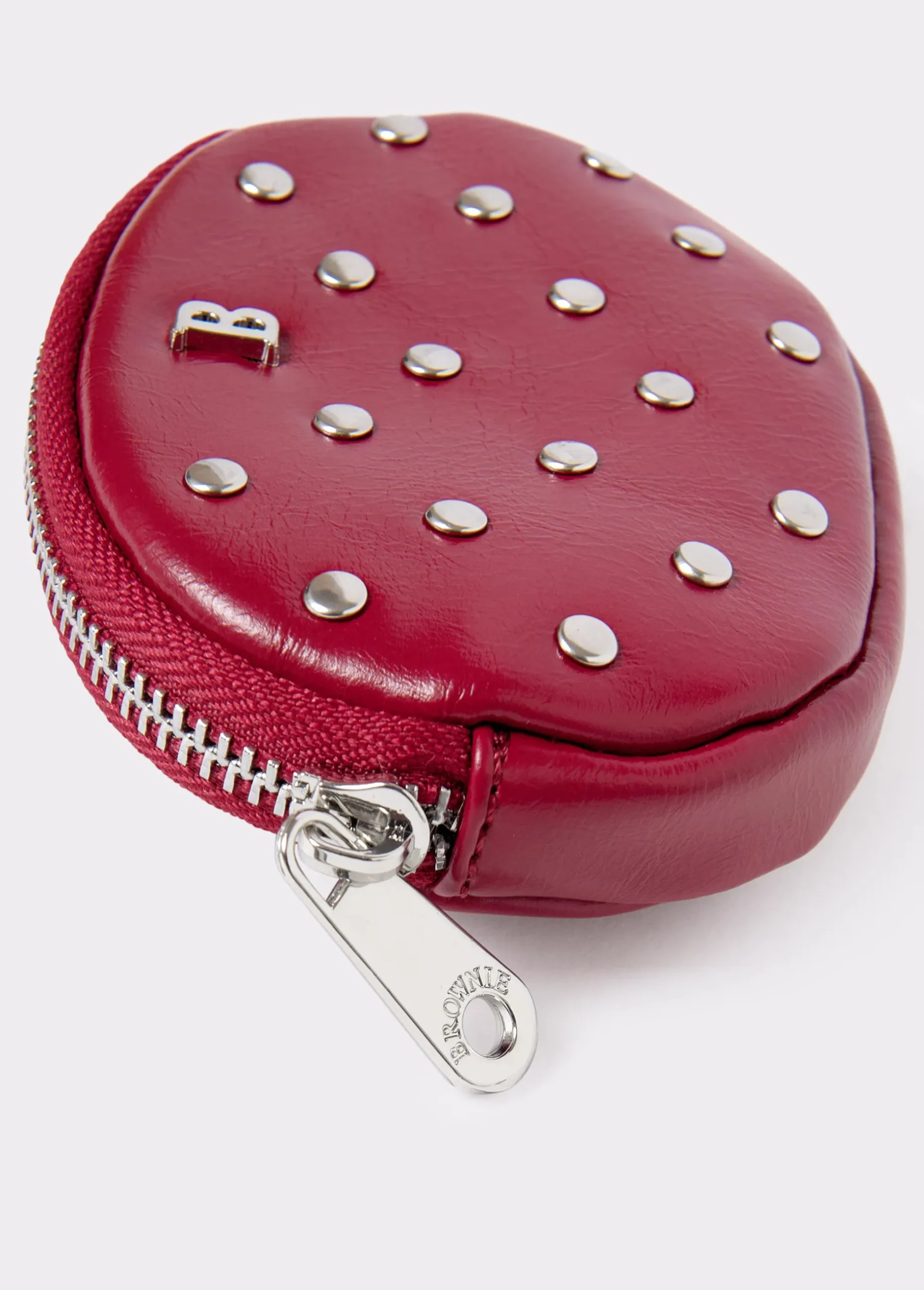 Monedero redondo tachas
