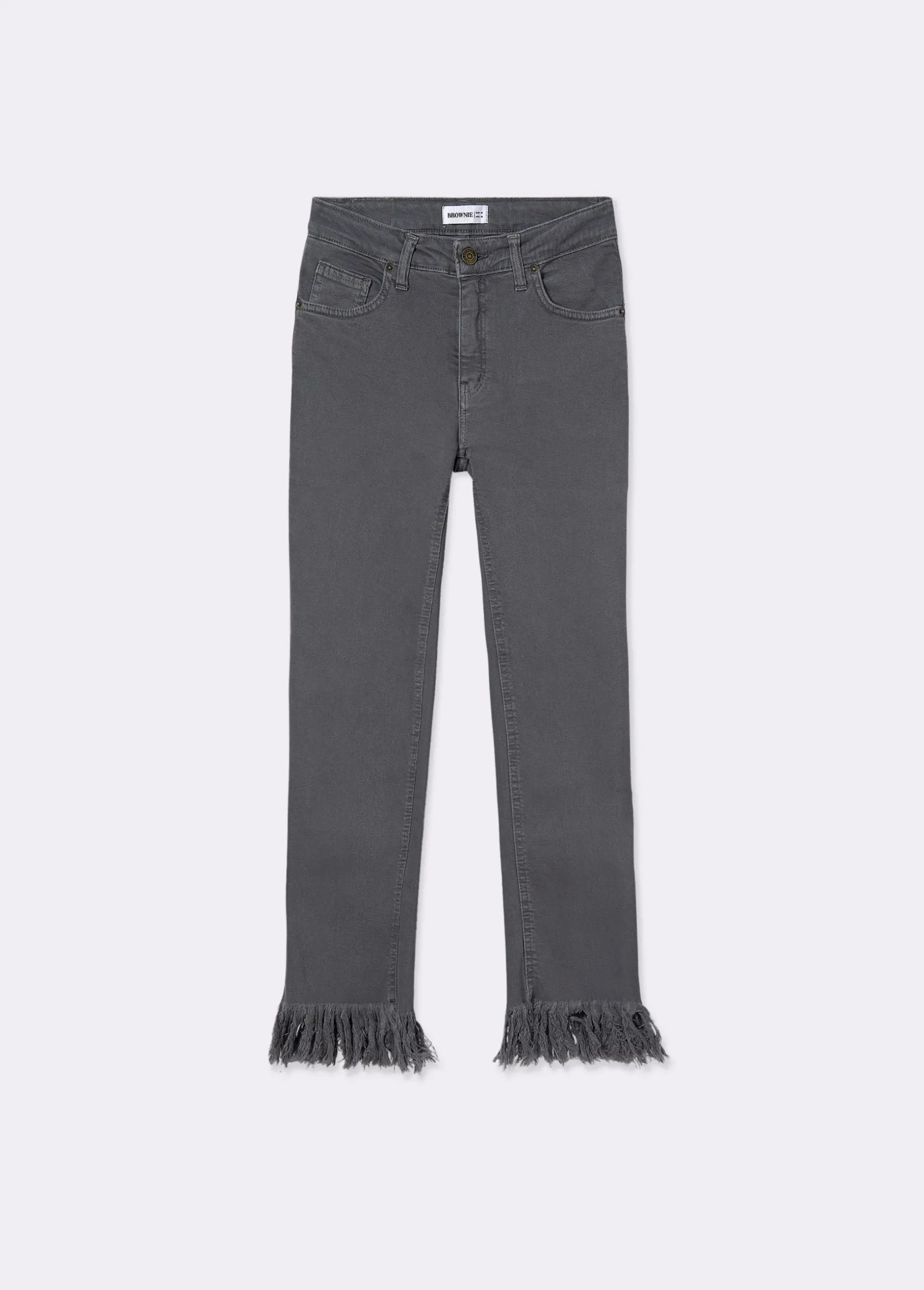 Pantalón bajo desflecado