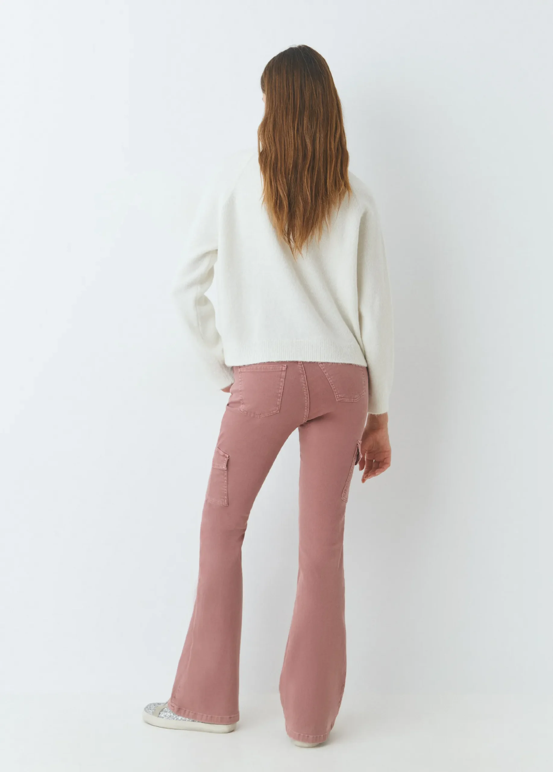 Pantalón campana cargo