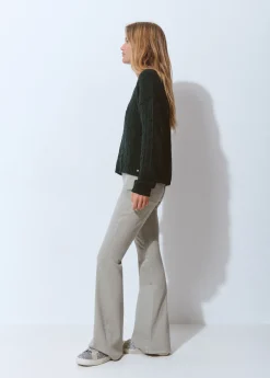 Pantalón campana cinturón