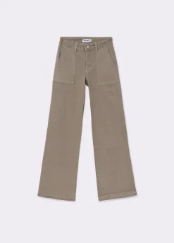 Pantalón culotte con bolsillos frontales