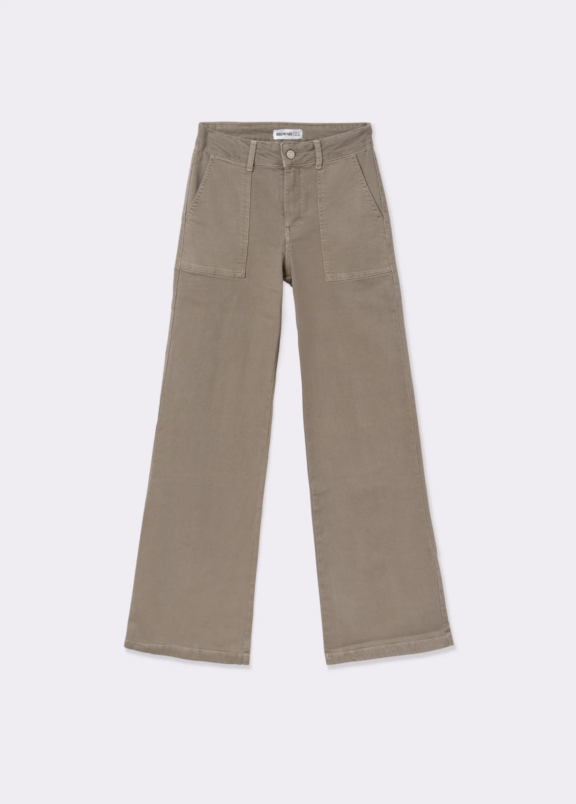 Pantalón culotte con bolsillos frontales