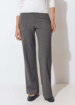 Pantalón flare cuadrito