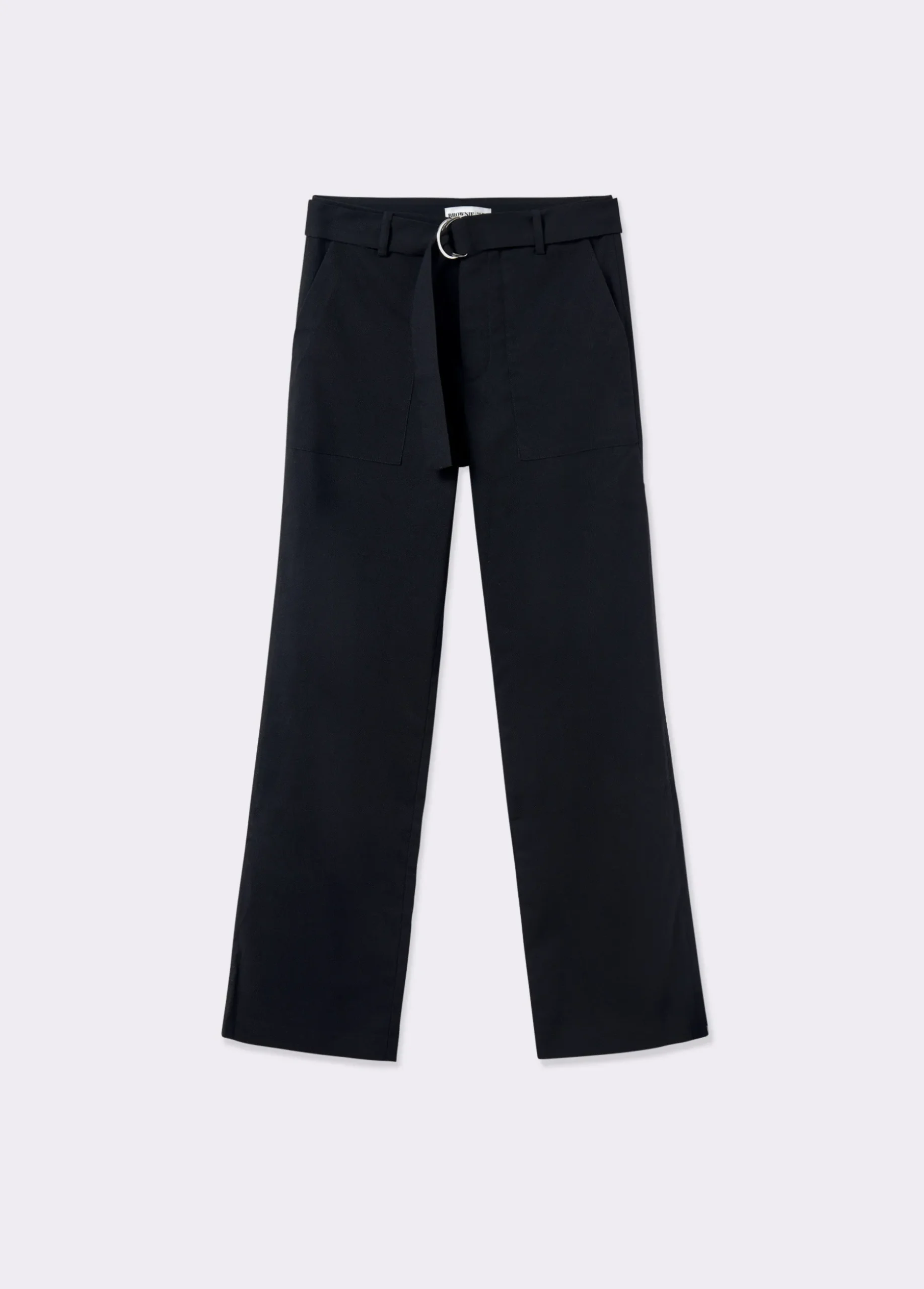 Pantalón recto con cinturón