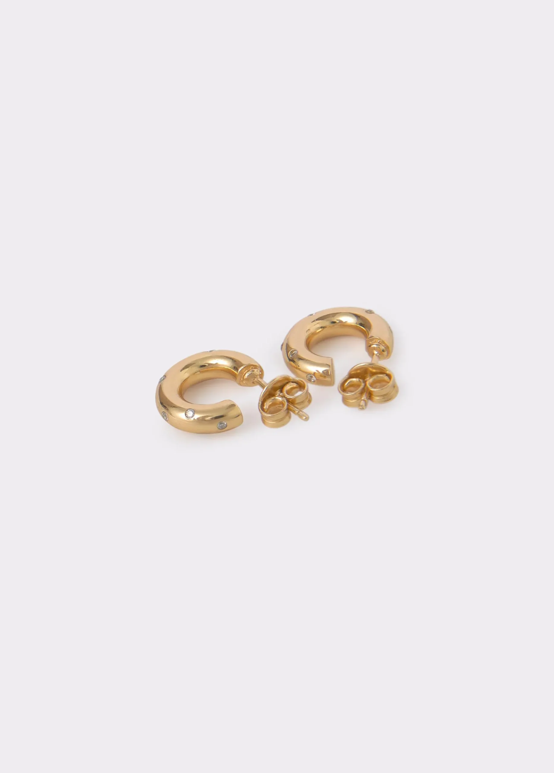 Pendientes aro circonita