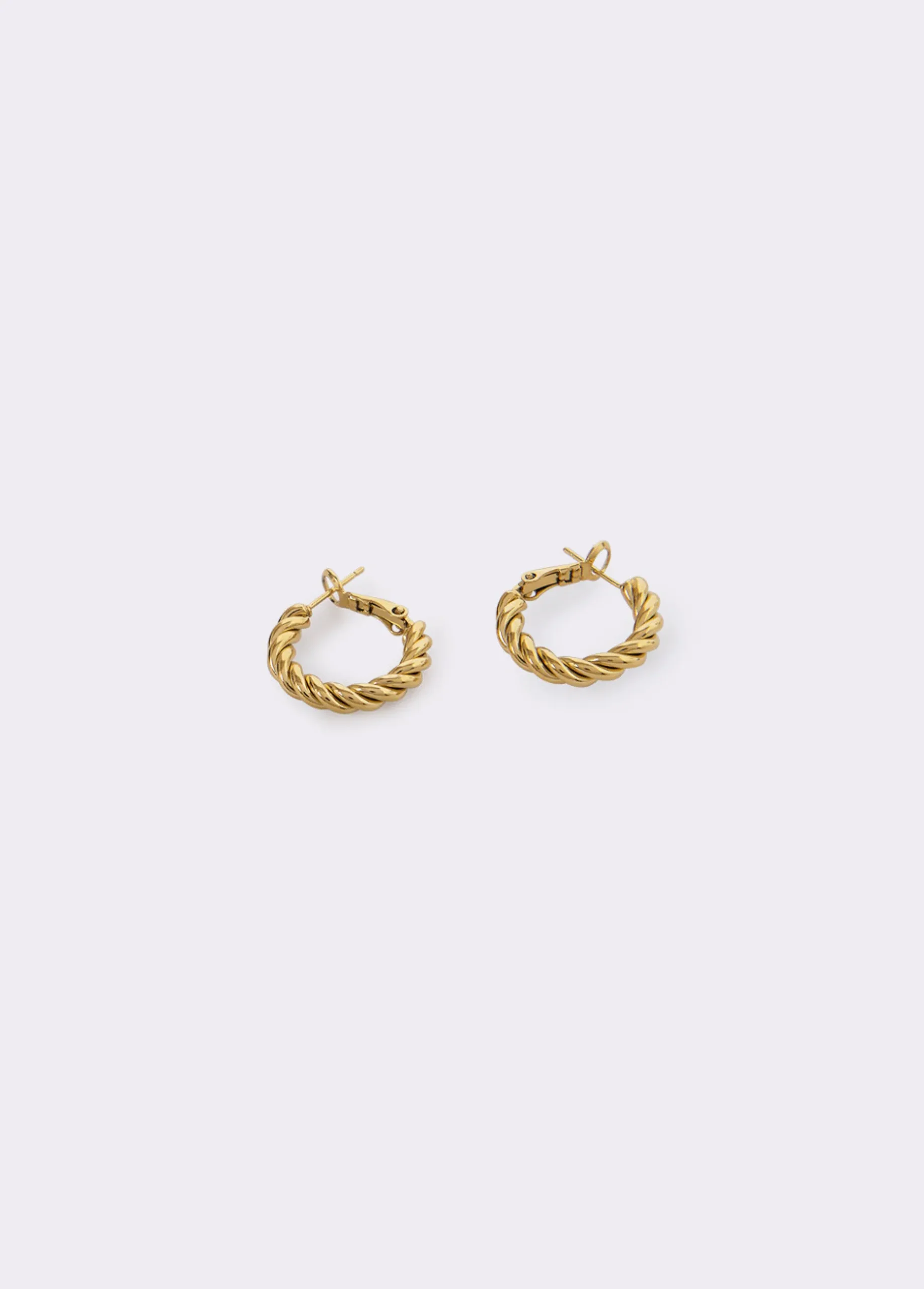 Pendientes aro entrelazado