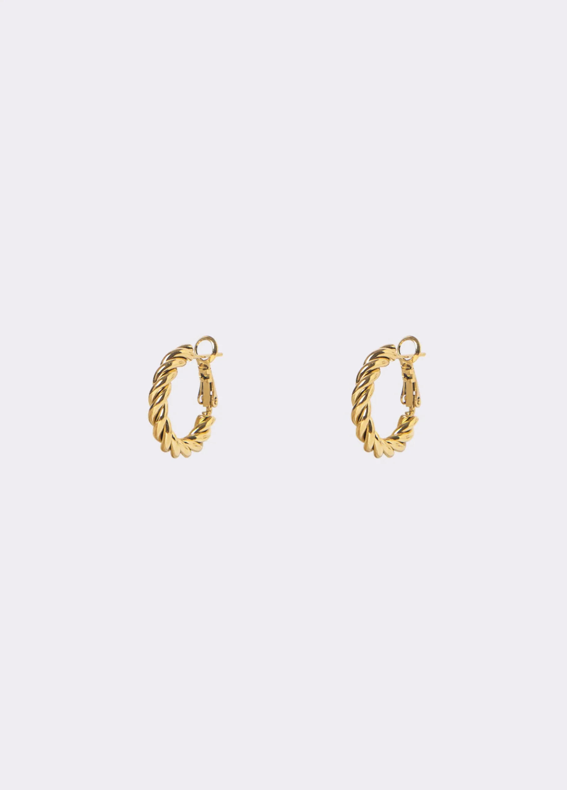 Pendientes aro entrelazado