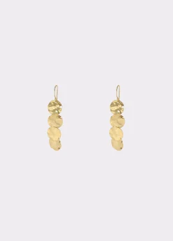 Pendientes largos chapas grabadas