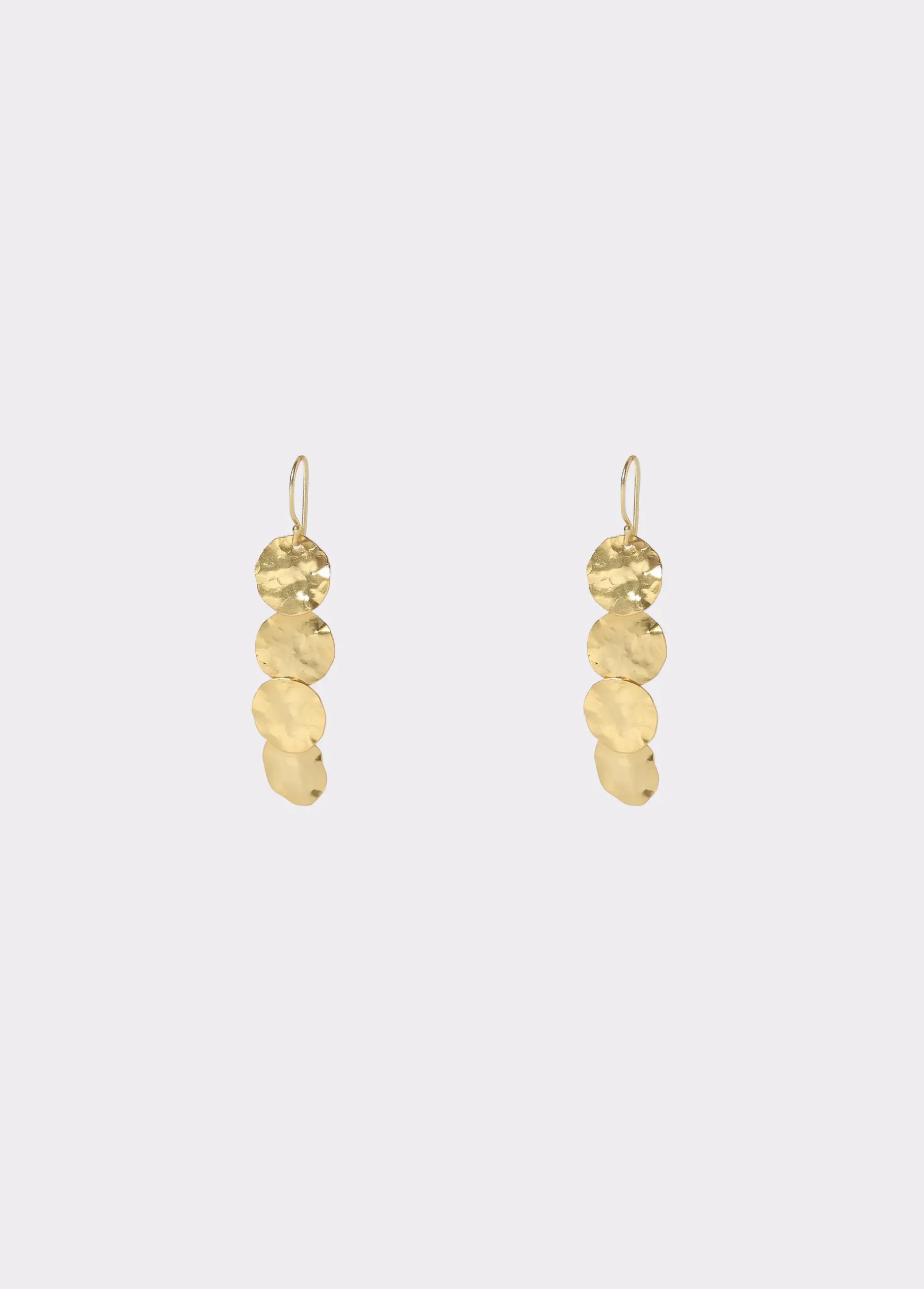 Pendientes largos chapas grabadas