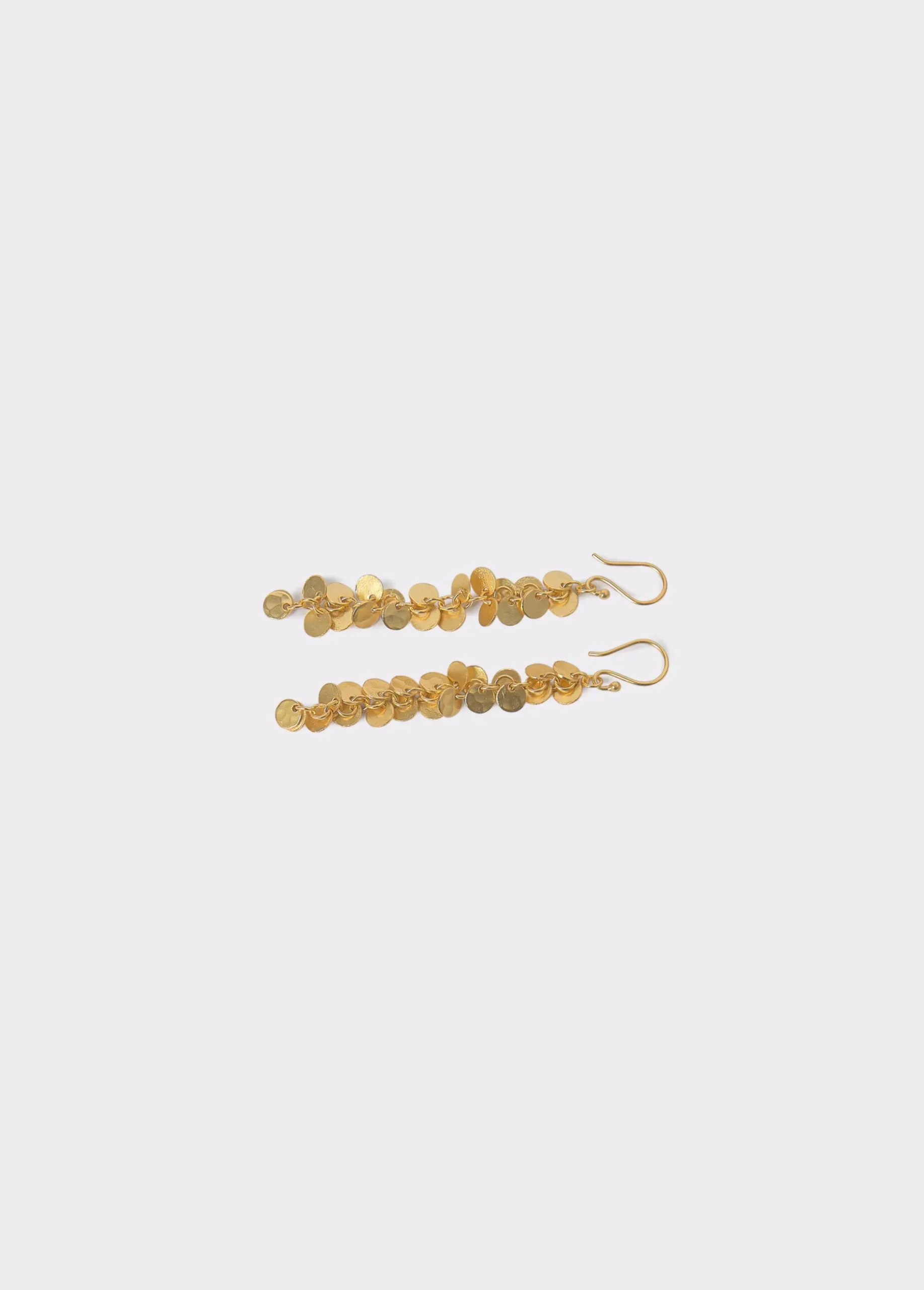 Pendientes largos chapas grabadas