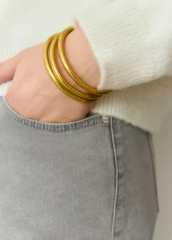 Pulsera pan de oro m