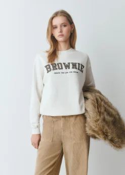 Sudadera parche cuadros
