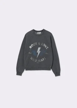 Sudadera print posicional foil