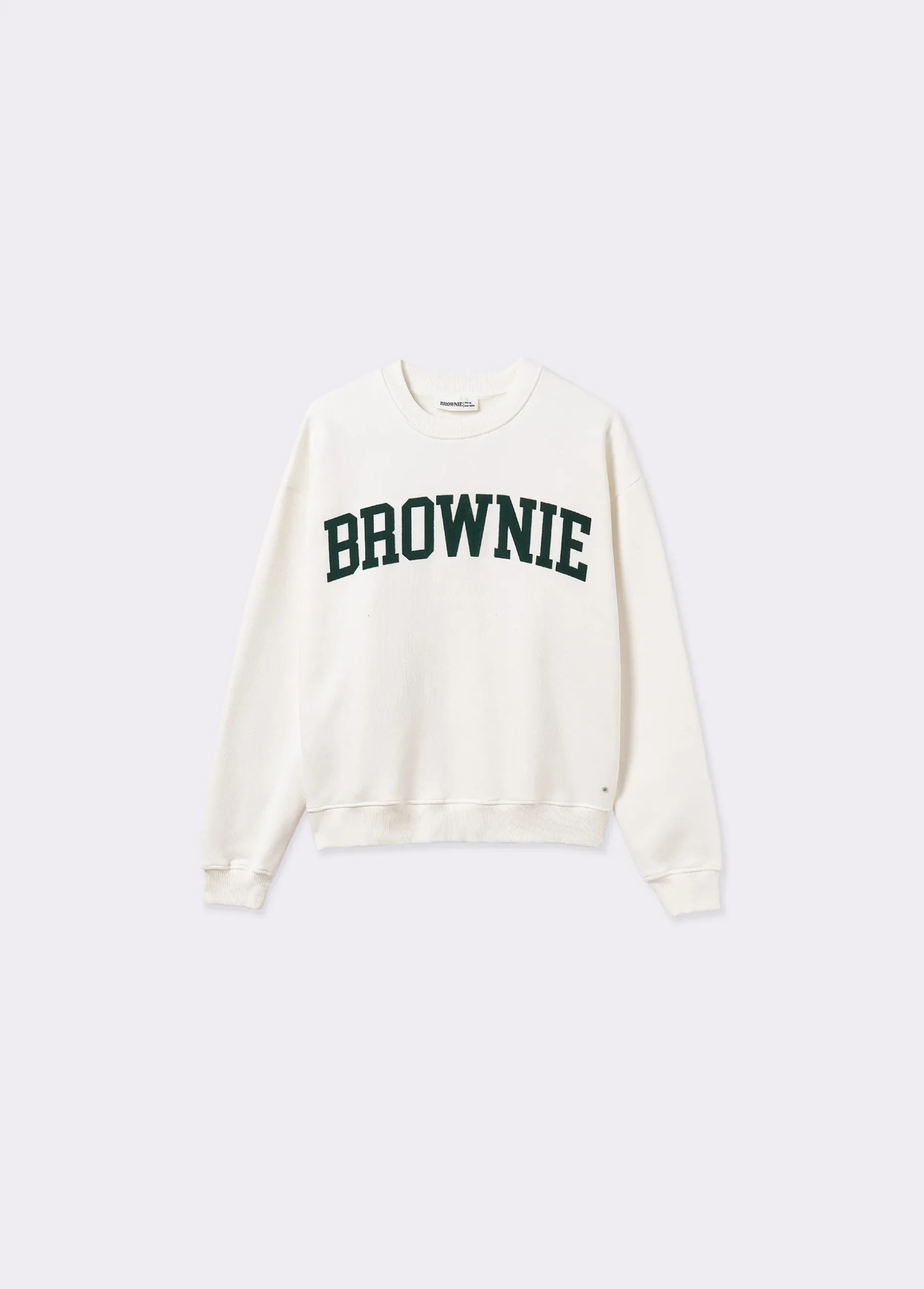 Sudadera texto brownie