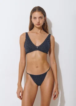 Tanga tul flocado animal print