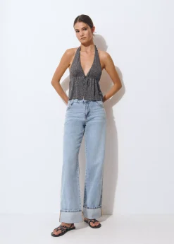 Top halter cortina