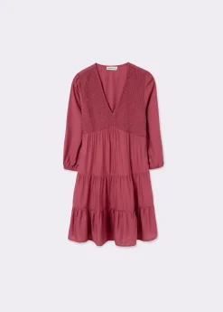 Vestido corto liso