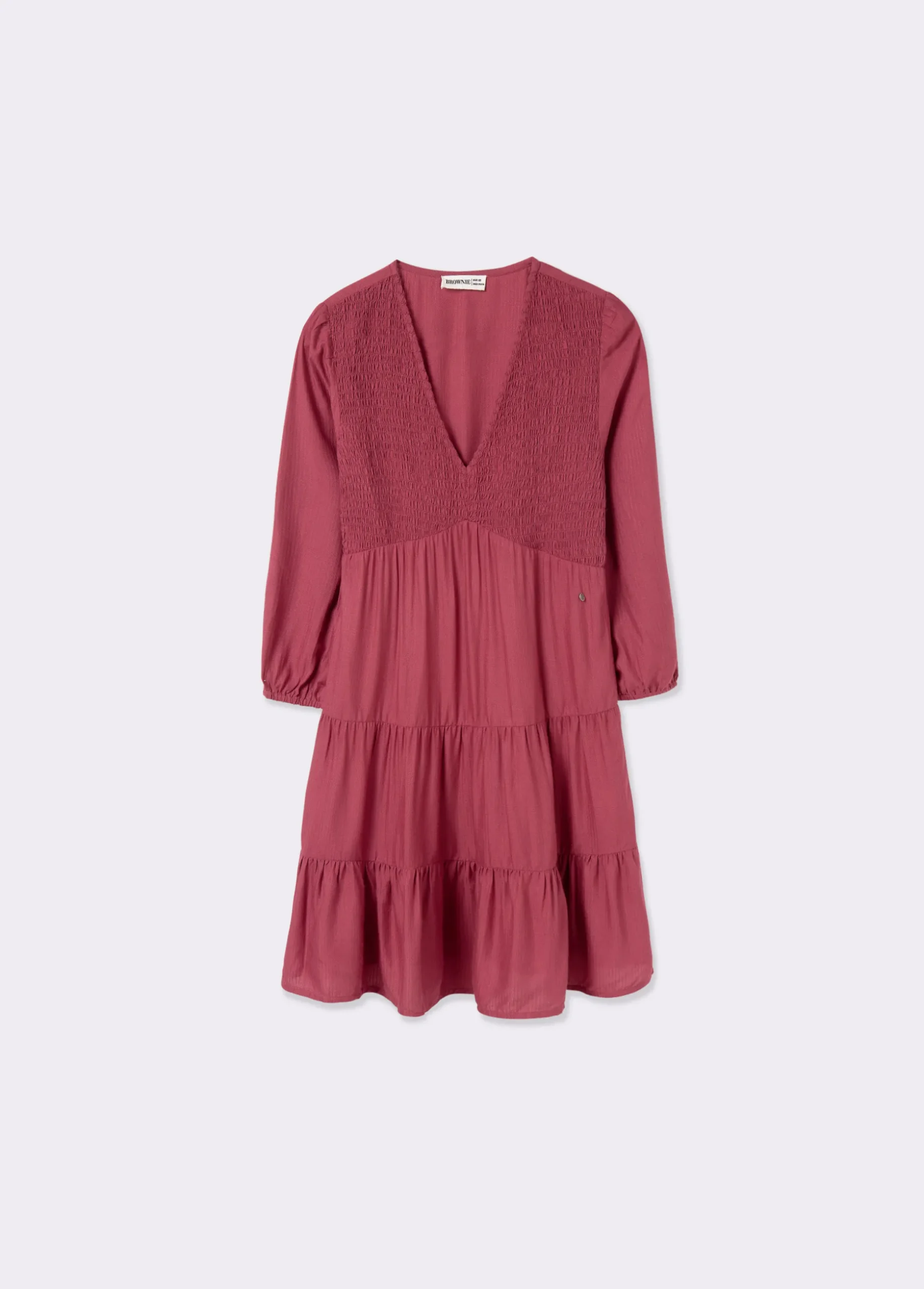 Vestido corto liso