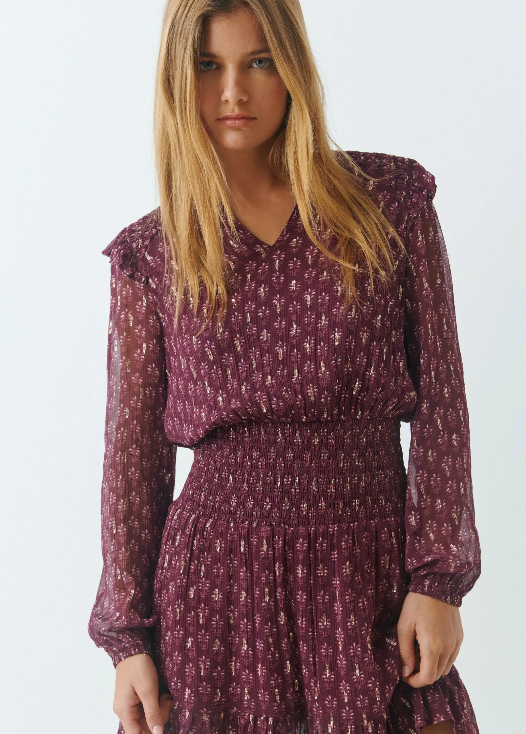 Vestido estampado sello indio