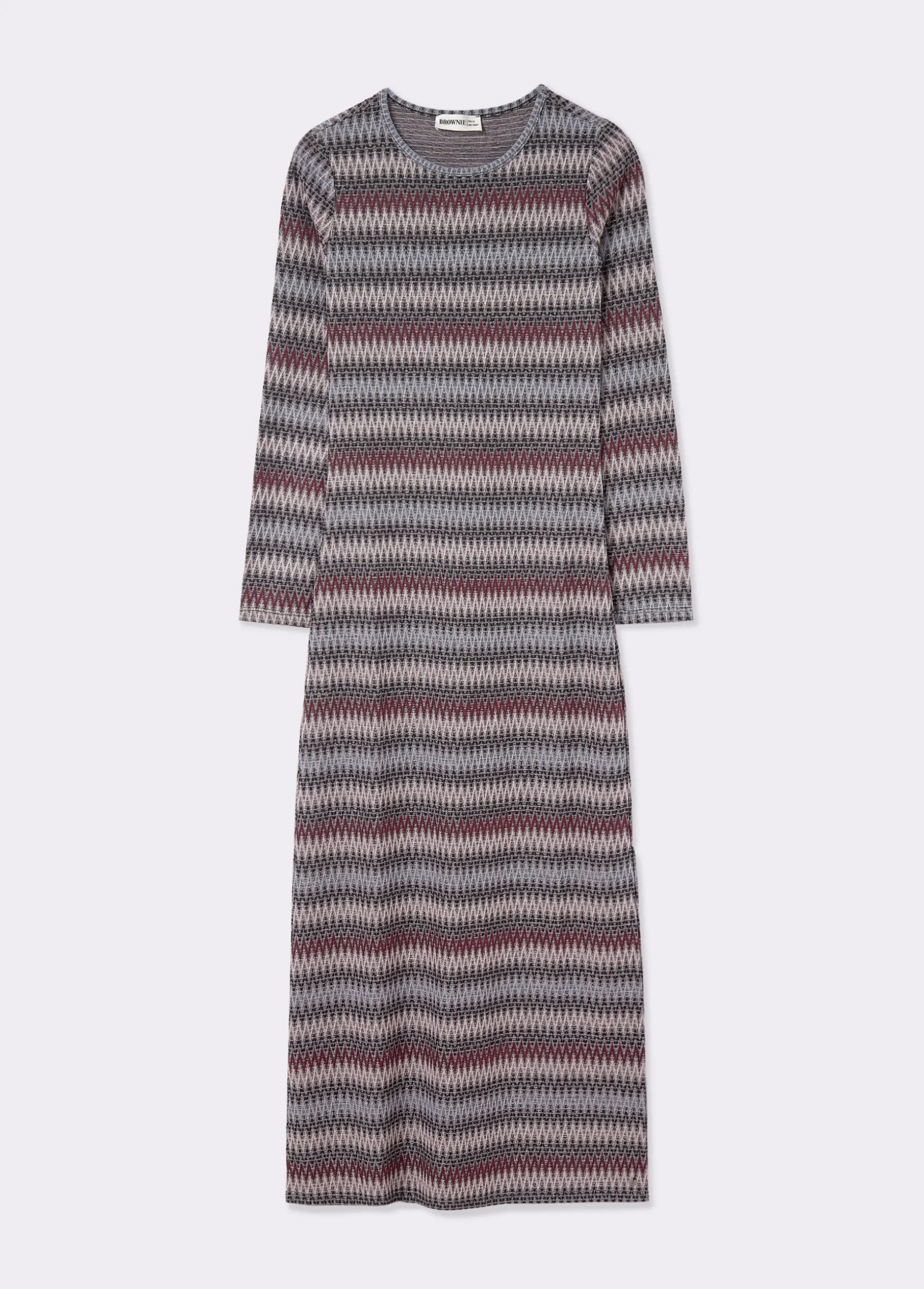 Vestido raya hilo metalizado