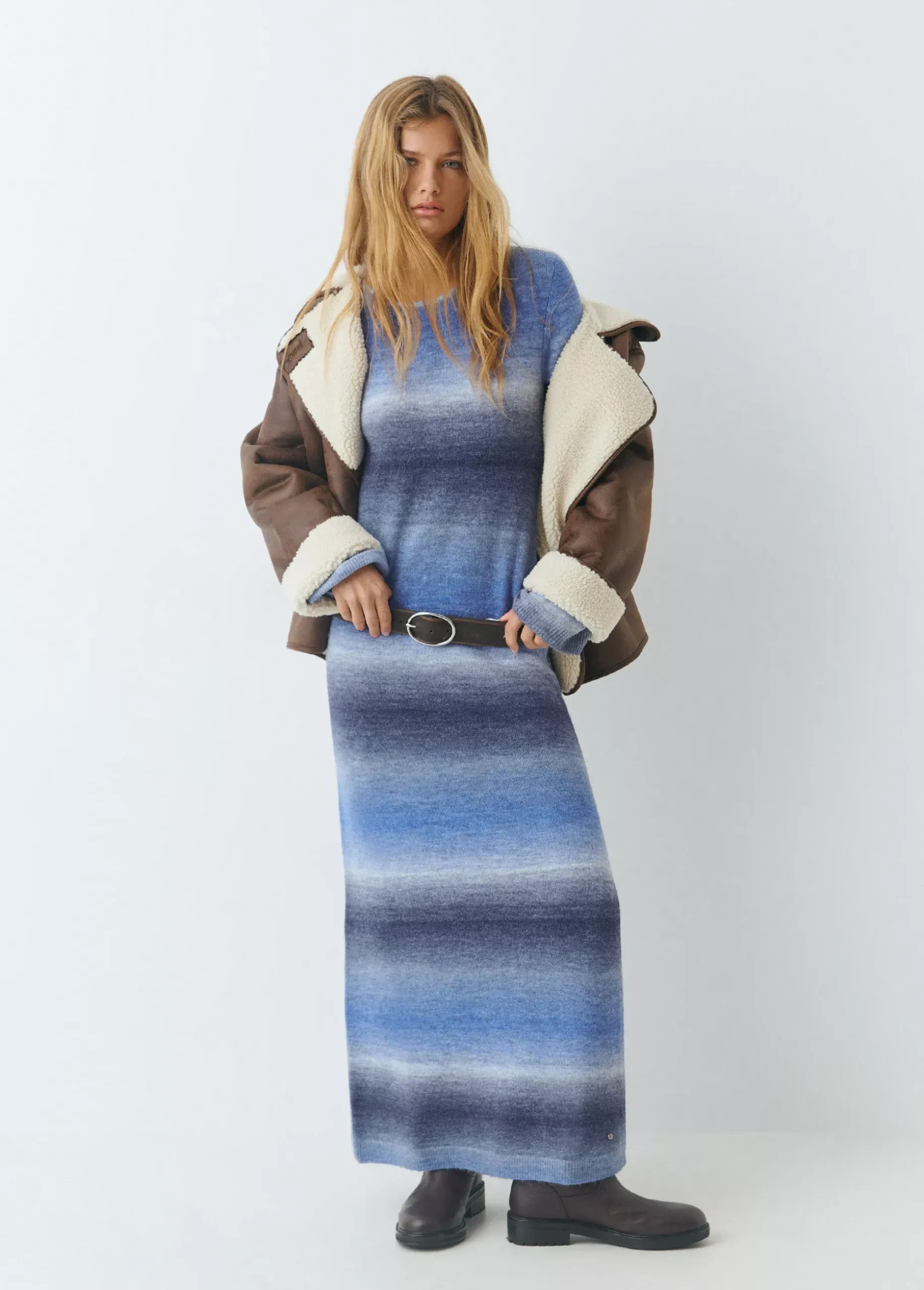 Vestido space dyed