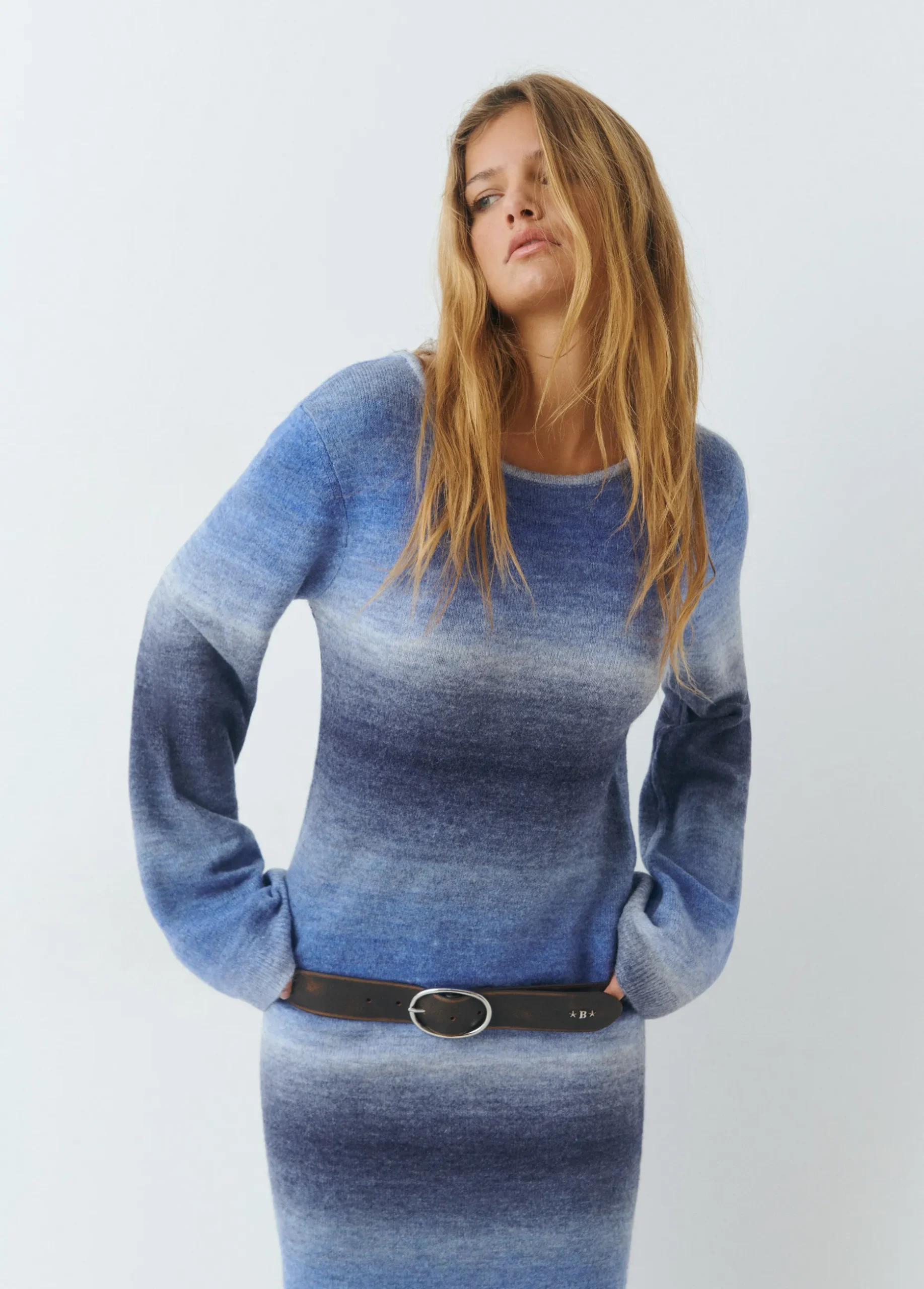 Vestido space dyed